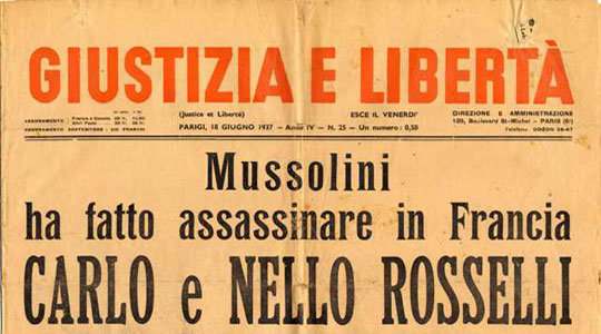 Giustizia e Libertà 18 giugno 1937